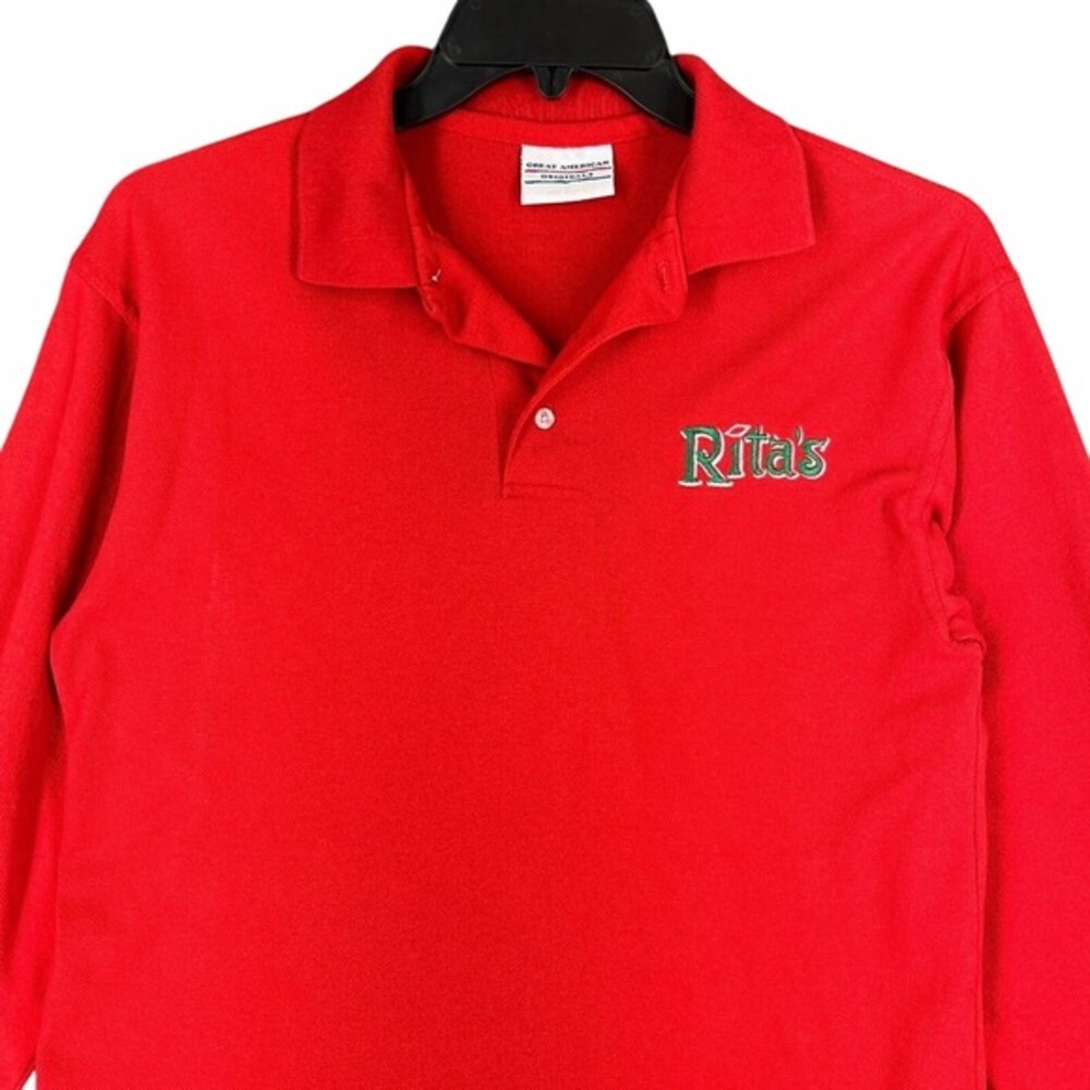 Ritas Shirt Mens M Vintage Single Stitch Rugby Long Sleeve Retro‎ Streetwear